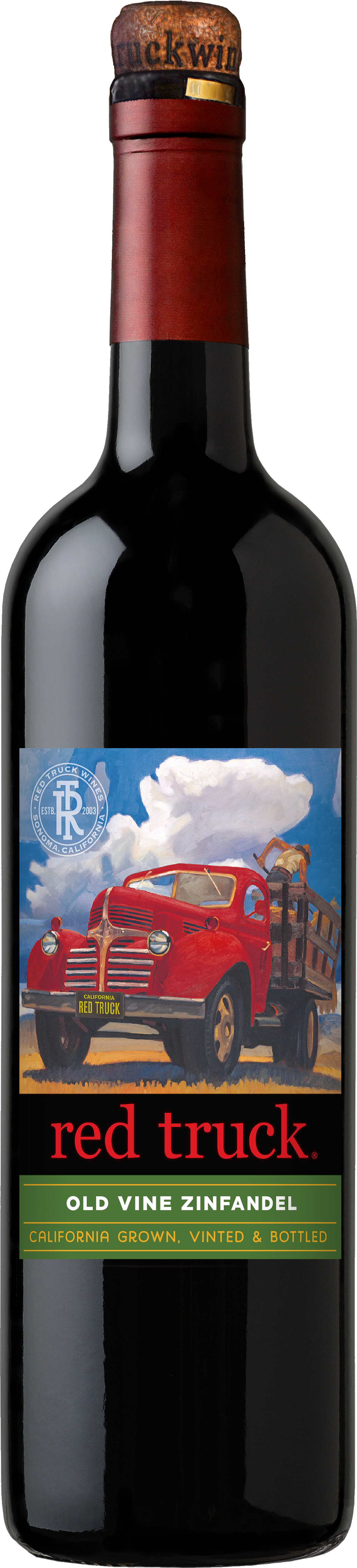 Old Vine Zinfandel Helix Cork - Red Truck Pinot Grigio (1142x5005), Png Download