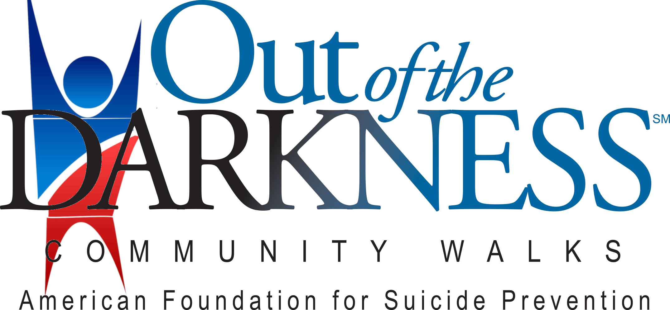 Out Of The Darkness - American Foundation For Suicide Prevention Out (2149x995), Png Download