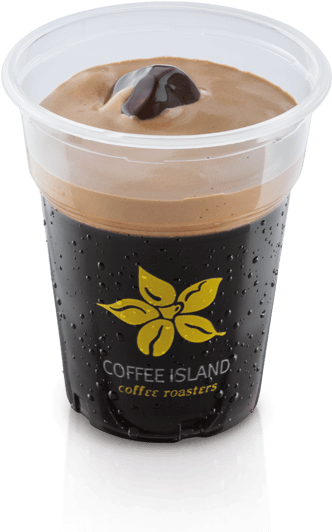 On The Rocks Espresso Based - Freddo Espresso Coffee Island (366x542), Png Download