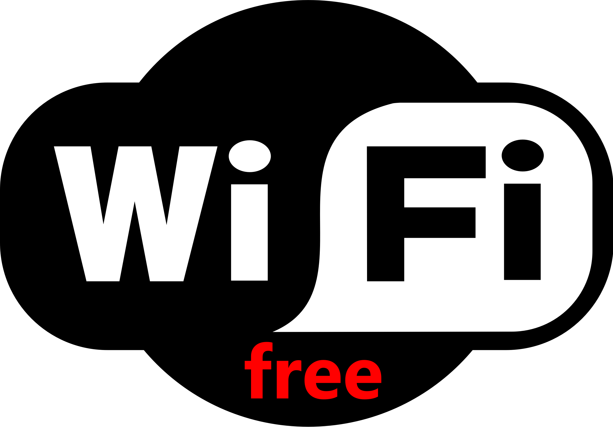This Free Icons Png Design Of Free Wifi For Everyone (2400x1674), Png Download