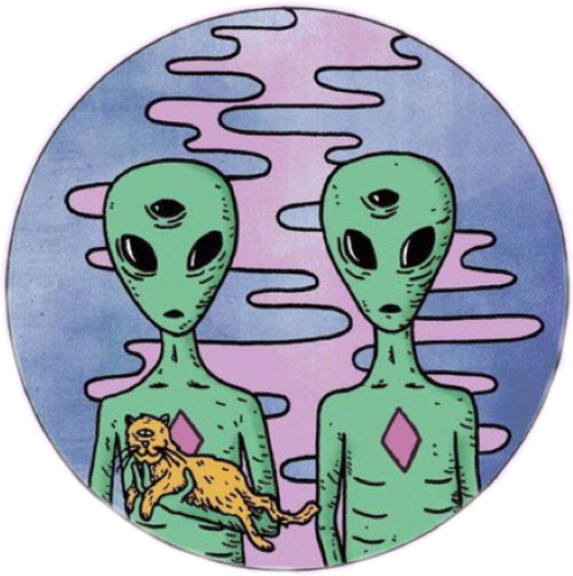 Tumblr Alien Pastel Indie Cool Ufo Et Cute Pastelfreeto - Alien Png (524x527), Png Download