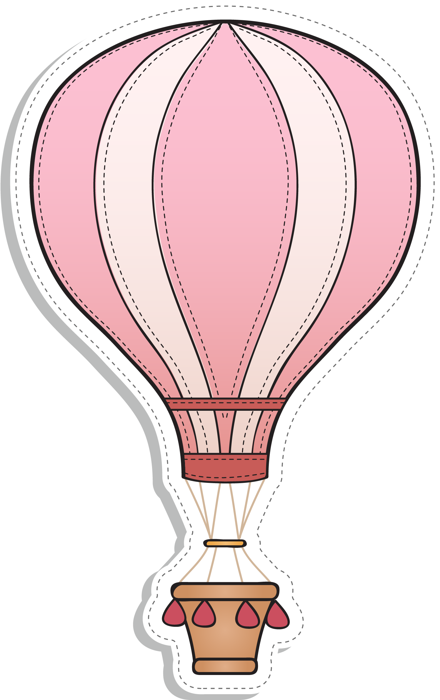 Download Hot Air Balloon - Air Balloon Cartoon Vector PNG Image with No  Background 