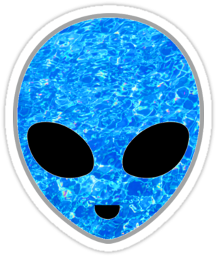 Made A Second Water Alien Sticker Since I Have Sold - Hatha Yoga: Manual Ii [book] (375x360), Png Download