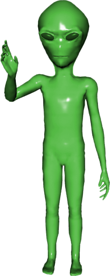 Transparent Alien Emoji - Alien Png Transparent (222x558), Png Download
