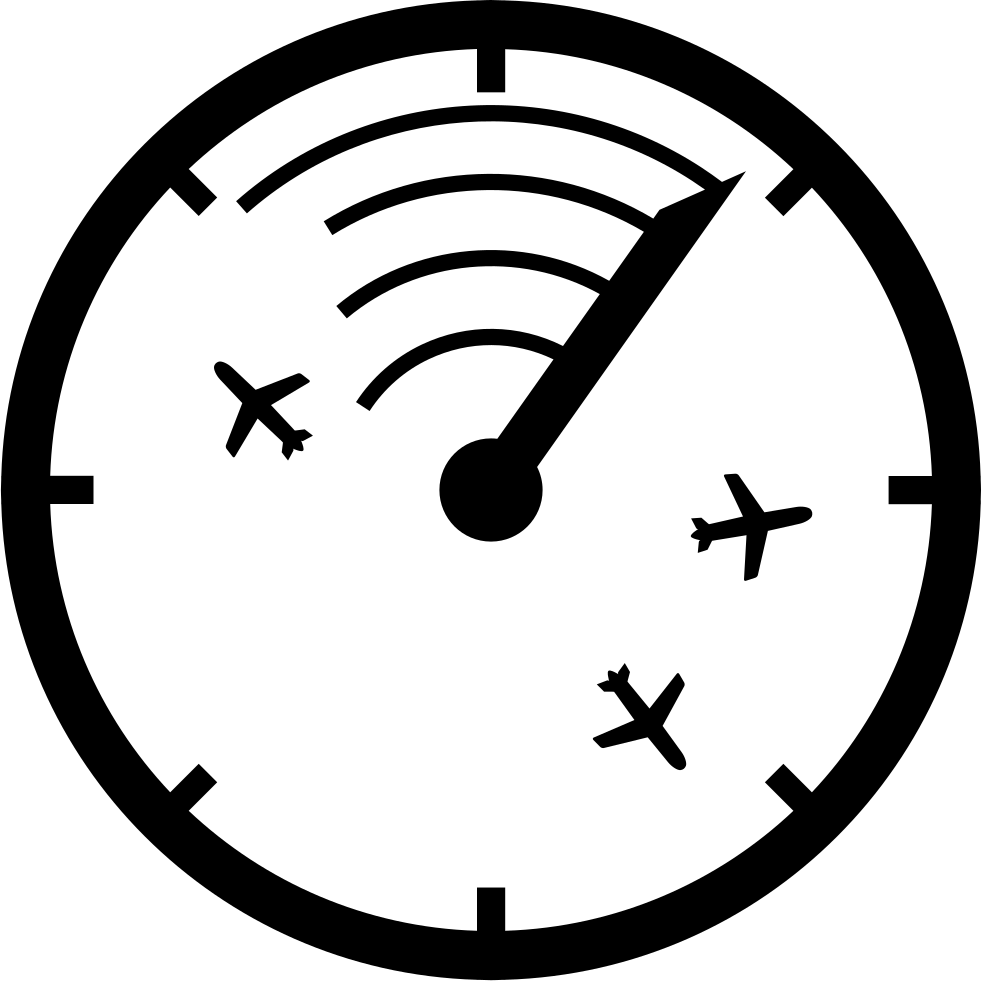 Airplanes On Radar Comments - 10 Minute Icon (981x981), Png Download