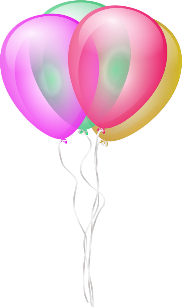 Balloon Borders - Balloons Clip Art (600x1013), Png Download