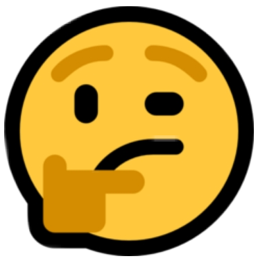 Ms Thinking - Emoji Qui Réfléchit (372x389), Png Download
