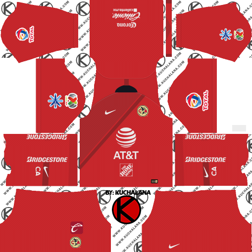 Club America 2018/19 Kit - Dream League Soccer Kit Chelsea 2019 (509x510), Png Download