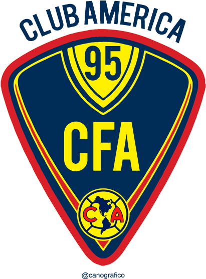 Escudo 95 Años Club América • 12072011ctg - Estadio Azteca (600x600), Png Download