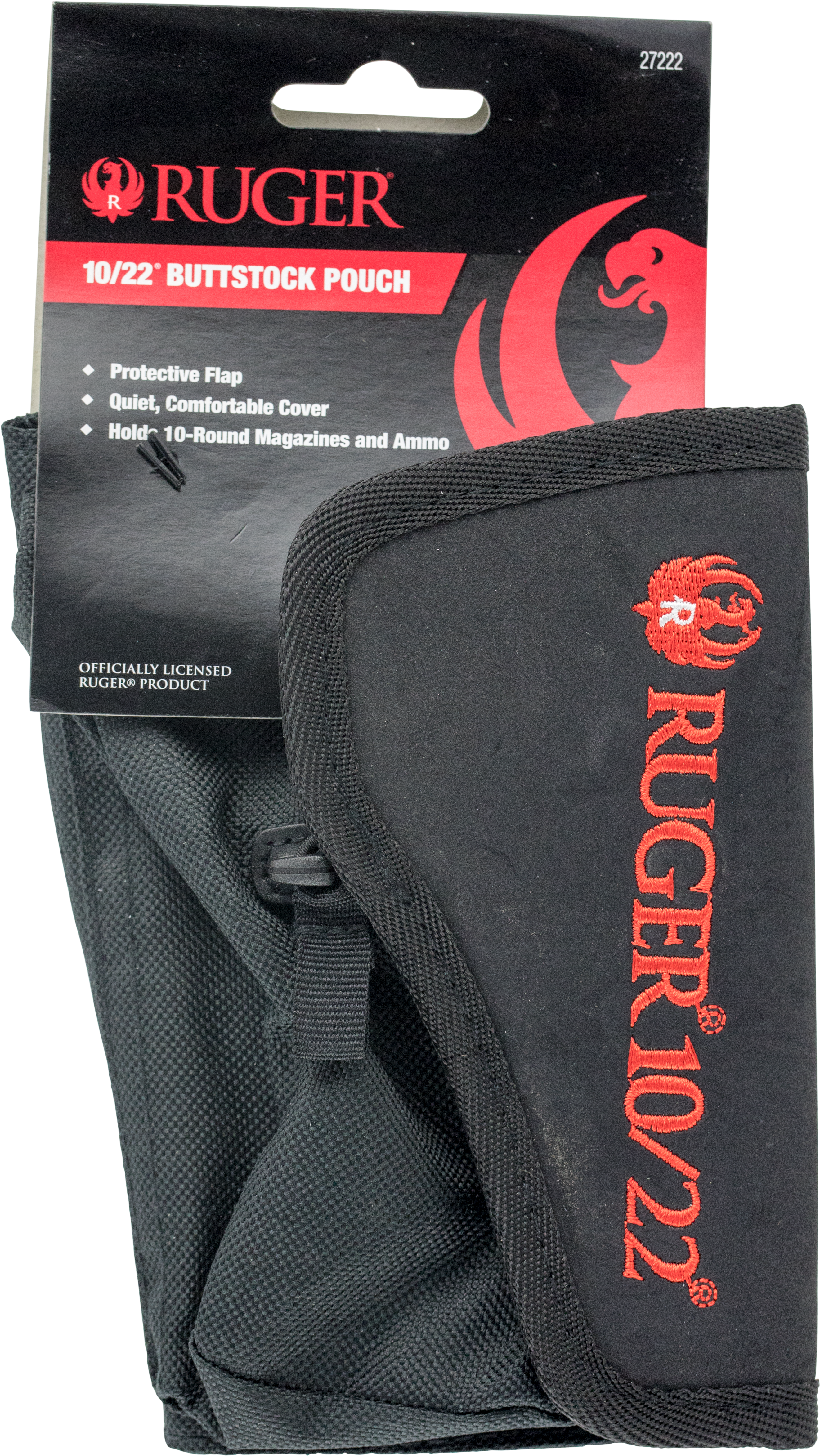 Allen 27222 Ruger Buttstock 10/22 Pouch Black Cordura (2855x4946), Png Download