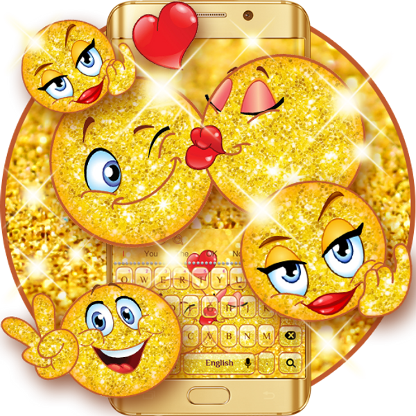 Sparkling Emoji Keyboard For Pc & Windows - Android (600x600), Png Download