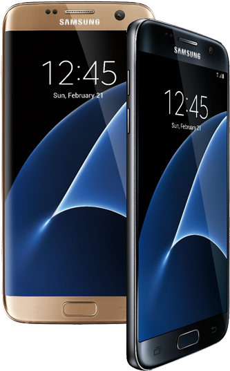 Samsung Galaxy S7 Edge - 32 Gb - Titanium Silver (374x575), Png Download