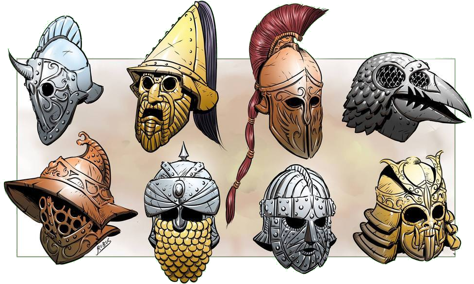 Gladiators Of Thyatis By Art Of Rubus - Illustration (1000x637), Png Download