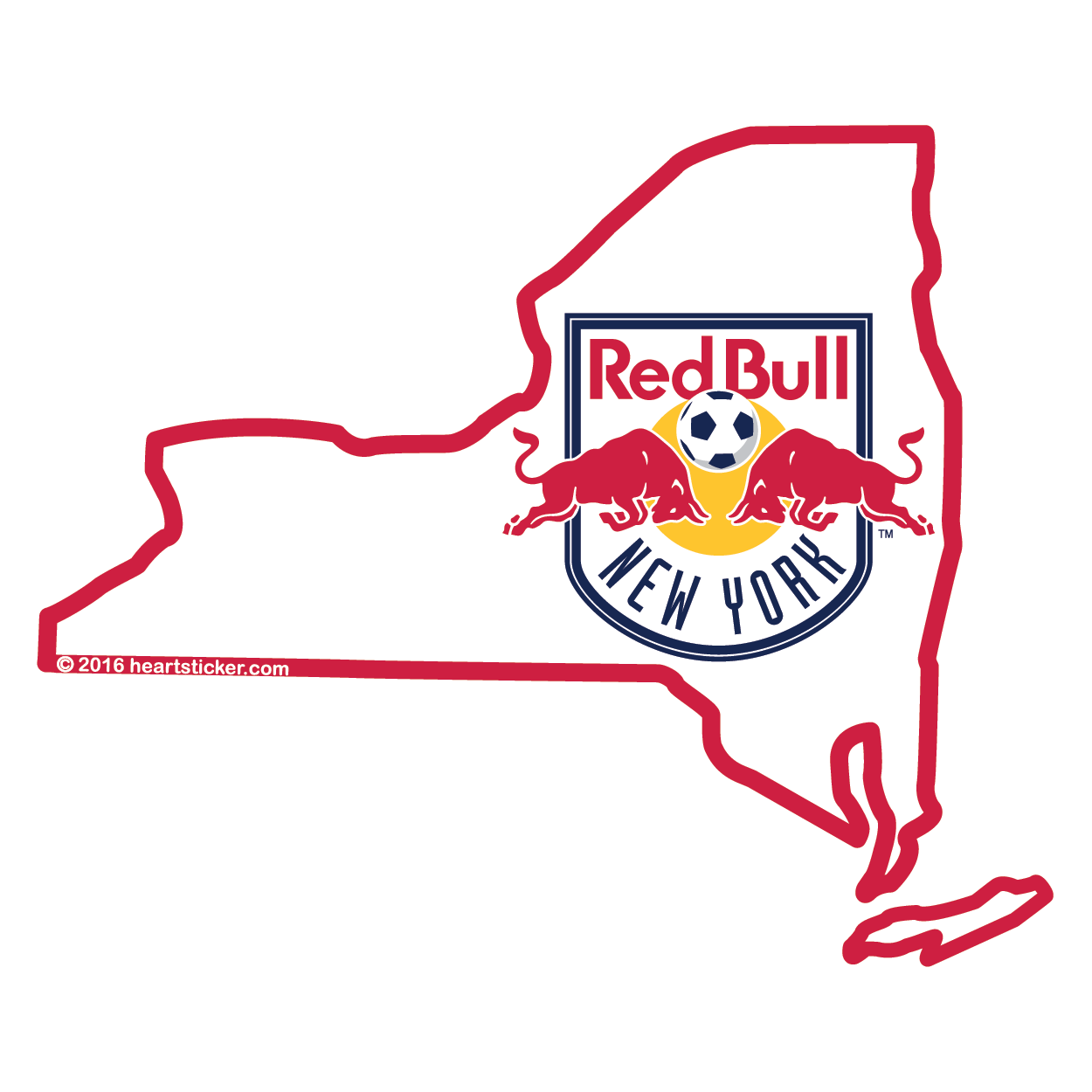 Mls New York Red Bulls Sticker - Logo Red Bull Salzburg (1250x1250), Png Download