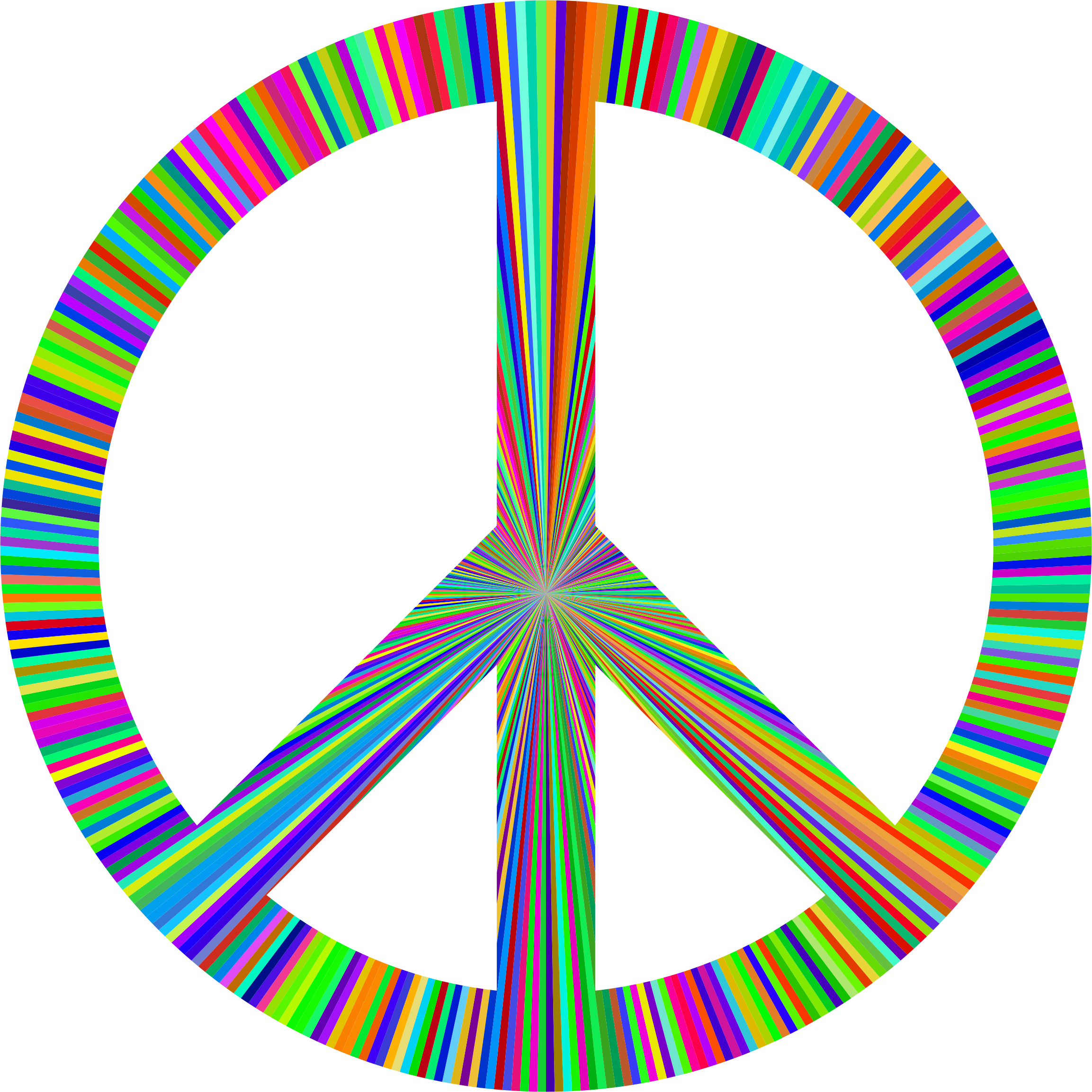 This Free Icons Png Design Of Peace Sign Sunburst (2306x2306), Png Download