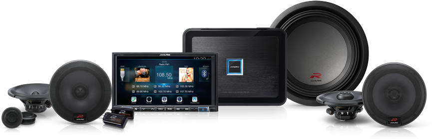7″ Apple Carplay And Android Auto, Pdx 5 Channel Amplifier, - Subwoofer (1024x576), Png Download