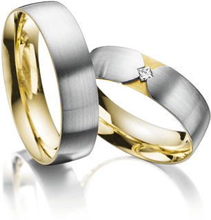 Discover The Urban Style - Acredo Trauringe Gelbgold 585, Gelbgold 585 Mit 0,04 (400x400), Png Download