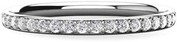 Amanda Petite Diamond Wedding Band - Engagement Ring (650x650), Png Download