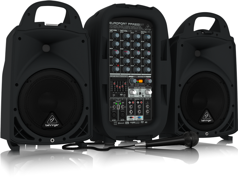 Ppa500bt P0b0n Right L - Behringer Europort Ppa500bt - 500w 6-channel Portable (800x800), Png Download