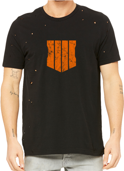 Black Ops Distressed Icon Tee - Call Of Duty (600x600), Png Download