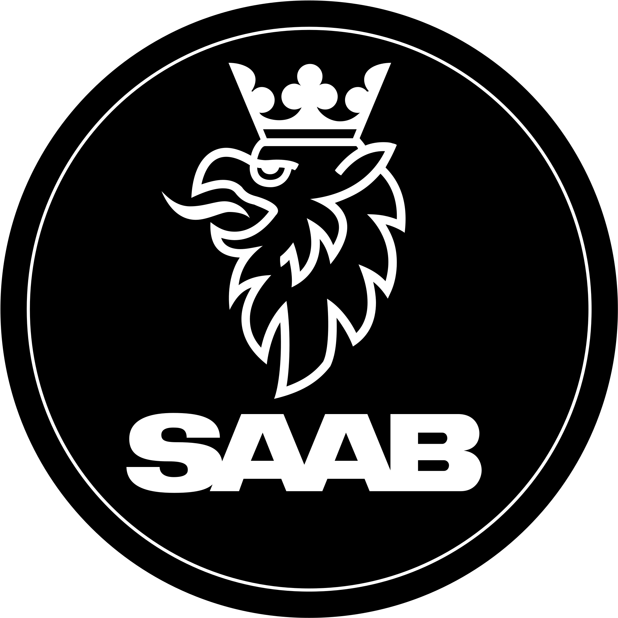Saab Logo Png Transparent - Saab Logo (2400x2400), Png Download
