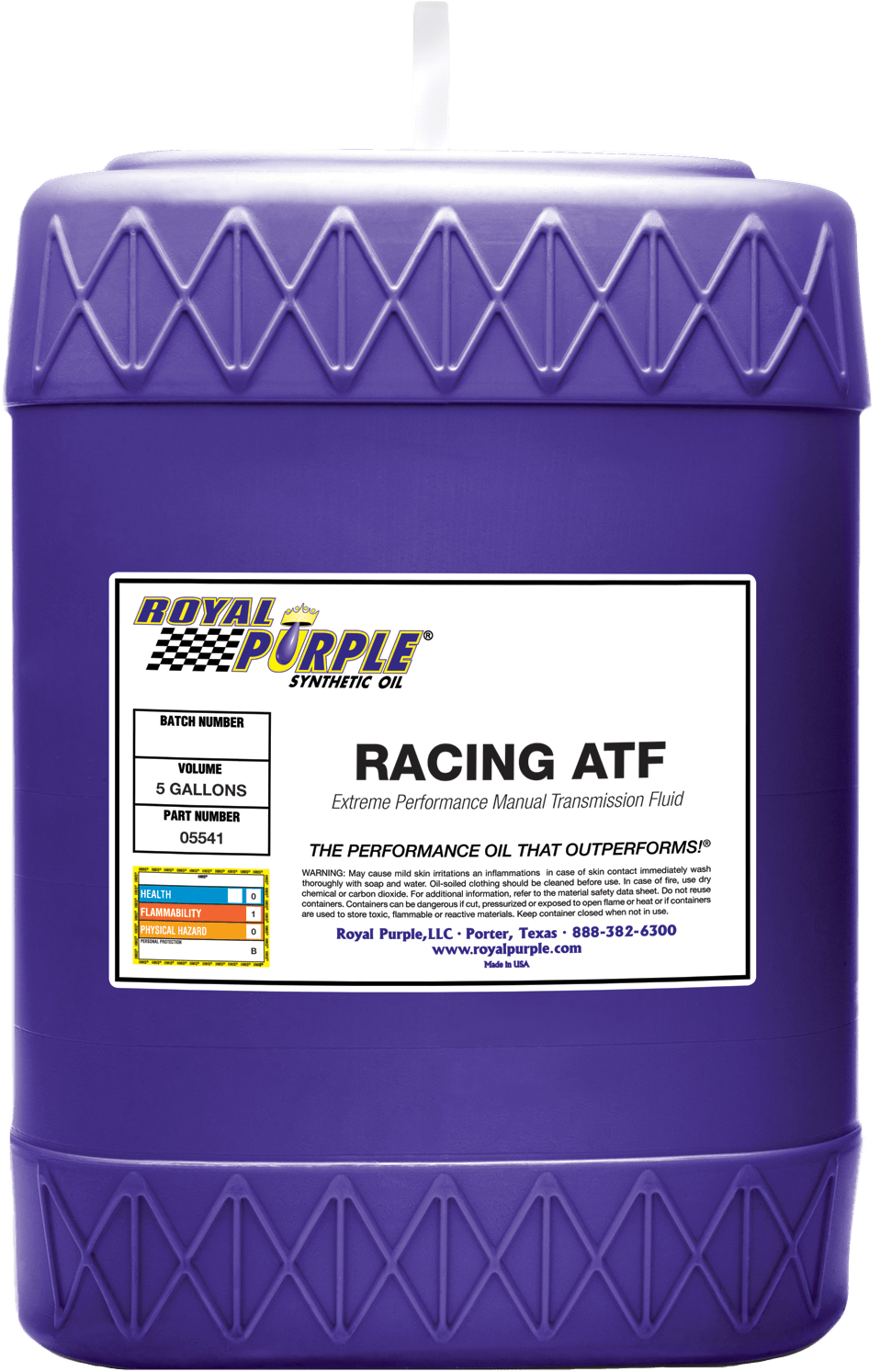 Racing Atf Automatic Transmission Fluid - Royal Purple Sae 5w-40 Motor Oil (5-gallon Pail) 05540 (1065x1536), Png Download
