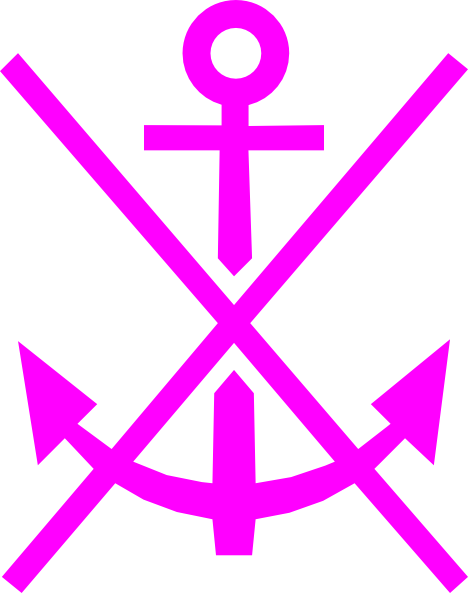 Pink Clipart Png For Web - Anchorage Symbol On Chart (468x593), Png Download