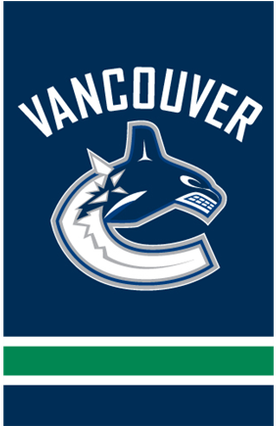 Vancouver Canucks Nhl 2 Sided Vertical Indoor Outdoor - Vancouver Canucks Hockey Puck (425x425), Png Download