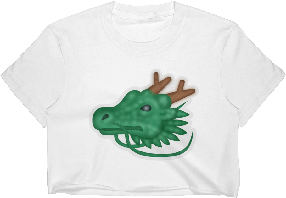 Emoji Crop Top T-shirt - Like Emoji Png Green (1000x1000), Png Download