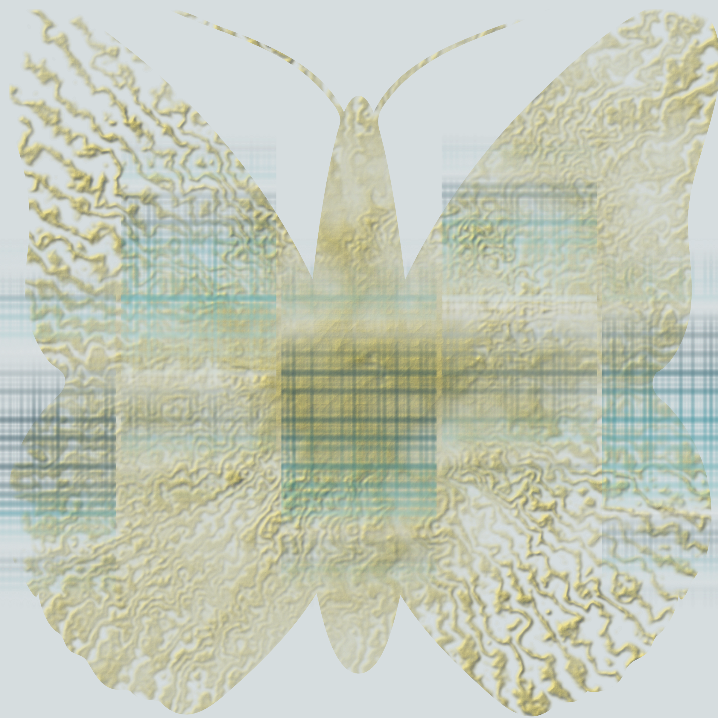 This Free Icons Png Design Of Gold Butterfly (2400x2400), Png Download