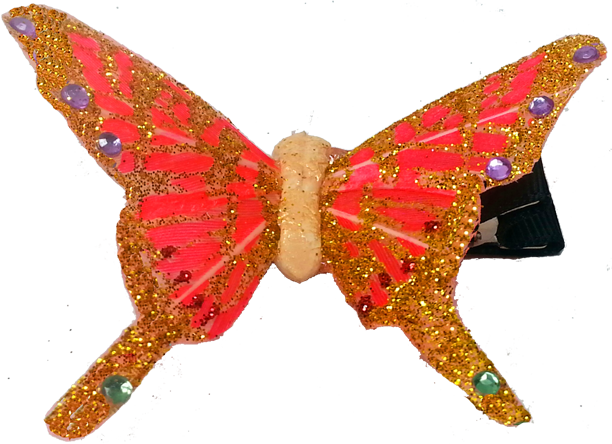 Pink & Gold Clip - Gold (612x444), Png Download