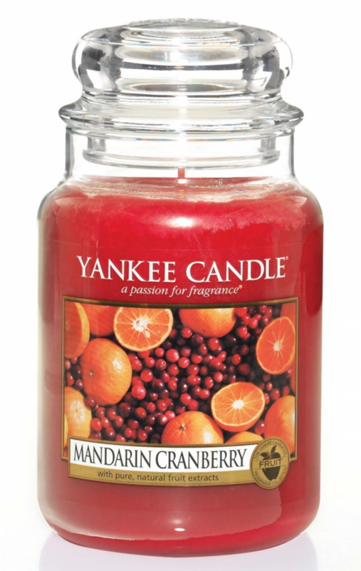 Yankee Candle Classic Large Jar Mandarin Cranberry - Vibrant Saffron Yankee Candle (800x800), Png Download