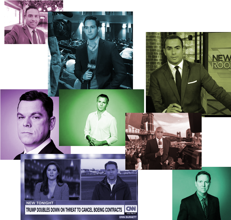 Ranking Male Cnn Correspondents By How Attractive They - Collage (800x800), Png Download