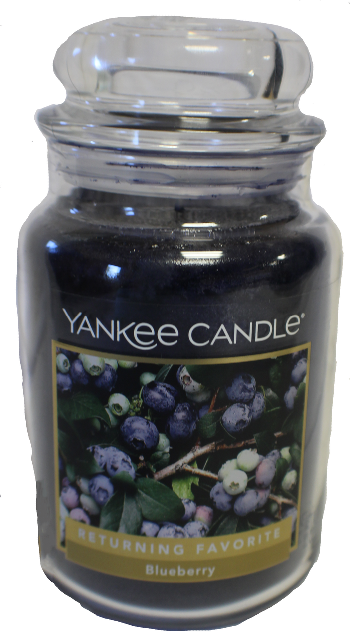 Blueberry Candle - Yanke Candle Company Yankee Candle Company Blueberry (701x1280), Png Download