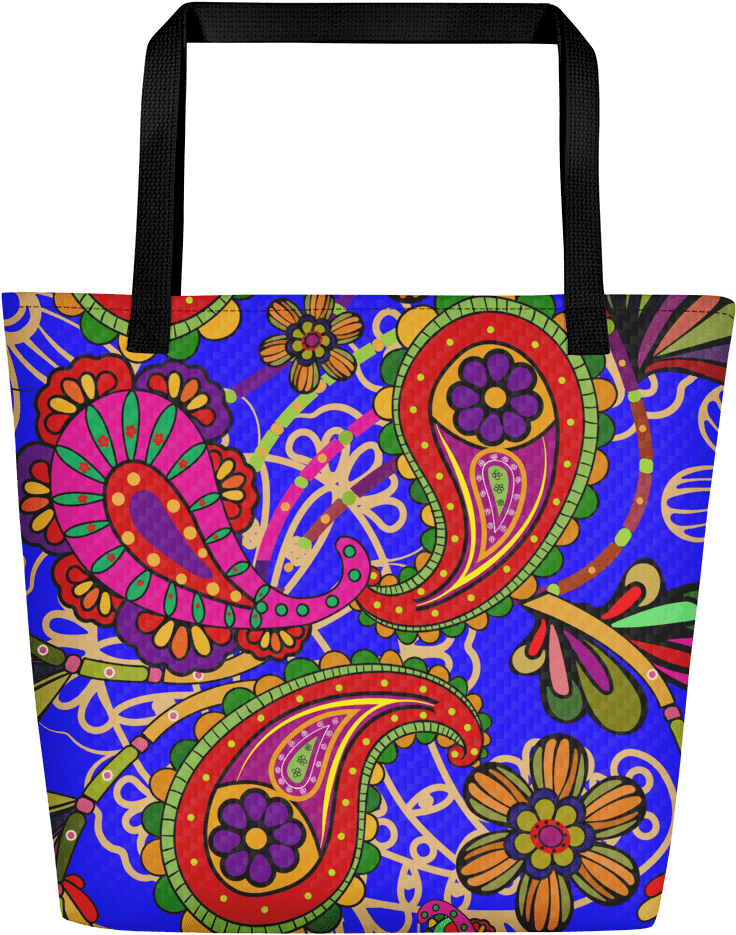 Large Tote Bag W Inside Pocket - Tote Bag (1000x1000), Png Download