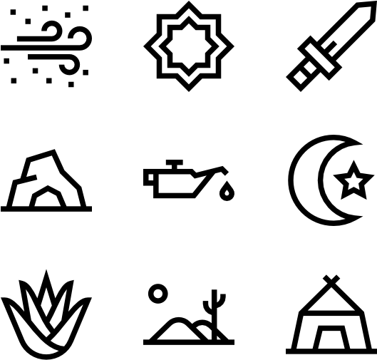 Desert - Science Icons (600x564), Png Download