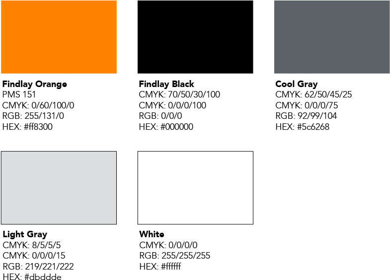 Academic Primary Color Palette - Cmyk 0 60 100 0 (809x582), Png Download
