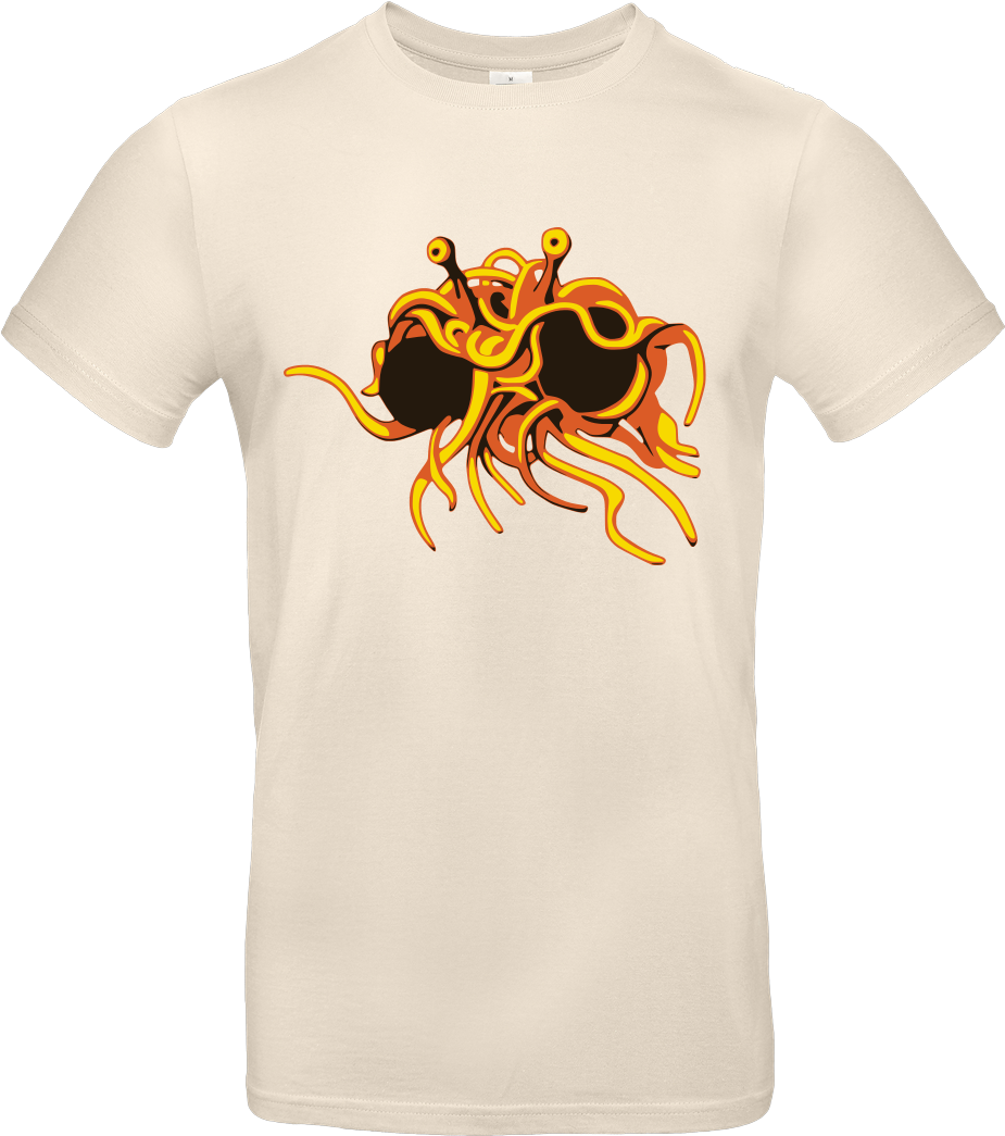 Flying Spaghetti Monster T-shirt B&c Exact (1044x1044), Png Download