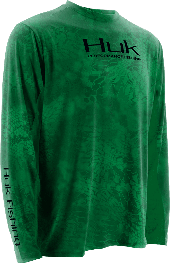 Huk Fishing Kryptek Solid Icon Long Sleeve Shirt - Long-sleeved T-shirt (1024x1024), Png Download