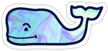 Vinyard Vines Whale - Vineyard Vines Logo Blue (375x360), Png Download