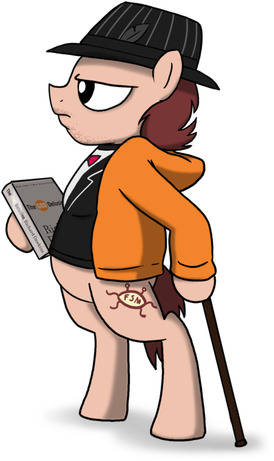 Petirep, Atheism, Bipedal, Cane, Clothes, Euphoric, - Atheism (774x1032), Png Download