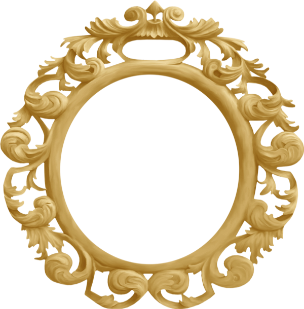 Cadre Rond Baroque - Cadre Rond Png (600x610), Png Download