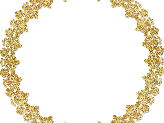 Baroque Frame Cliparts - Gold Frame Png Hd (640x480), Png Download