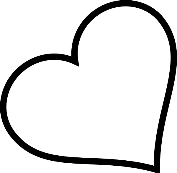 Heart Clipart White (600x588), Png Download