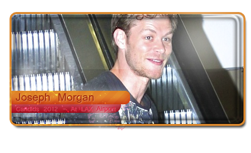 Joseph Morgan»candids 2012»at Lax Airport - Air Gun (500x305), Png Download