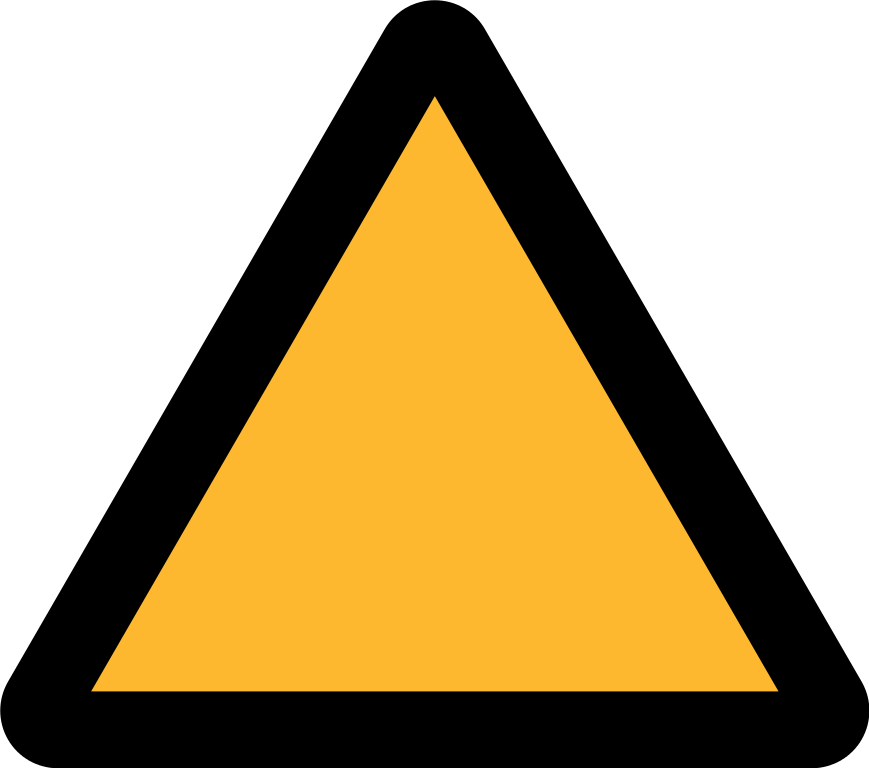 Caution Triangle Symbol - Yellow Triangle Warning Sign (869x768), Png Download