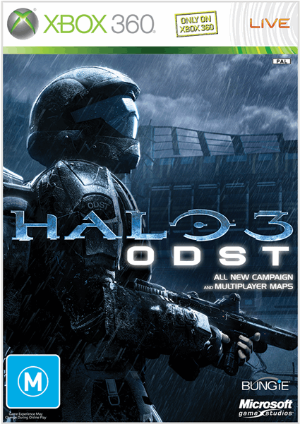 Xbox 360 Covers Halo 3 Odst (600x600), Png Download