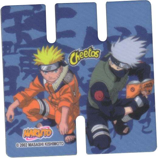 Naruto Uzumaki & Kakashi Hatake - Tazos De Naruto (520x520), Png Download