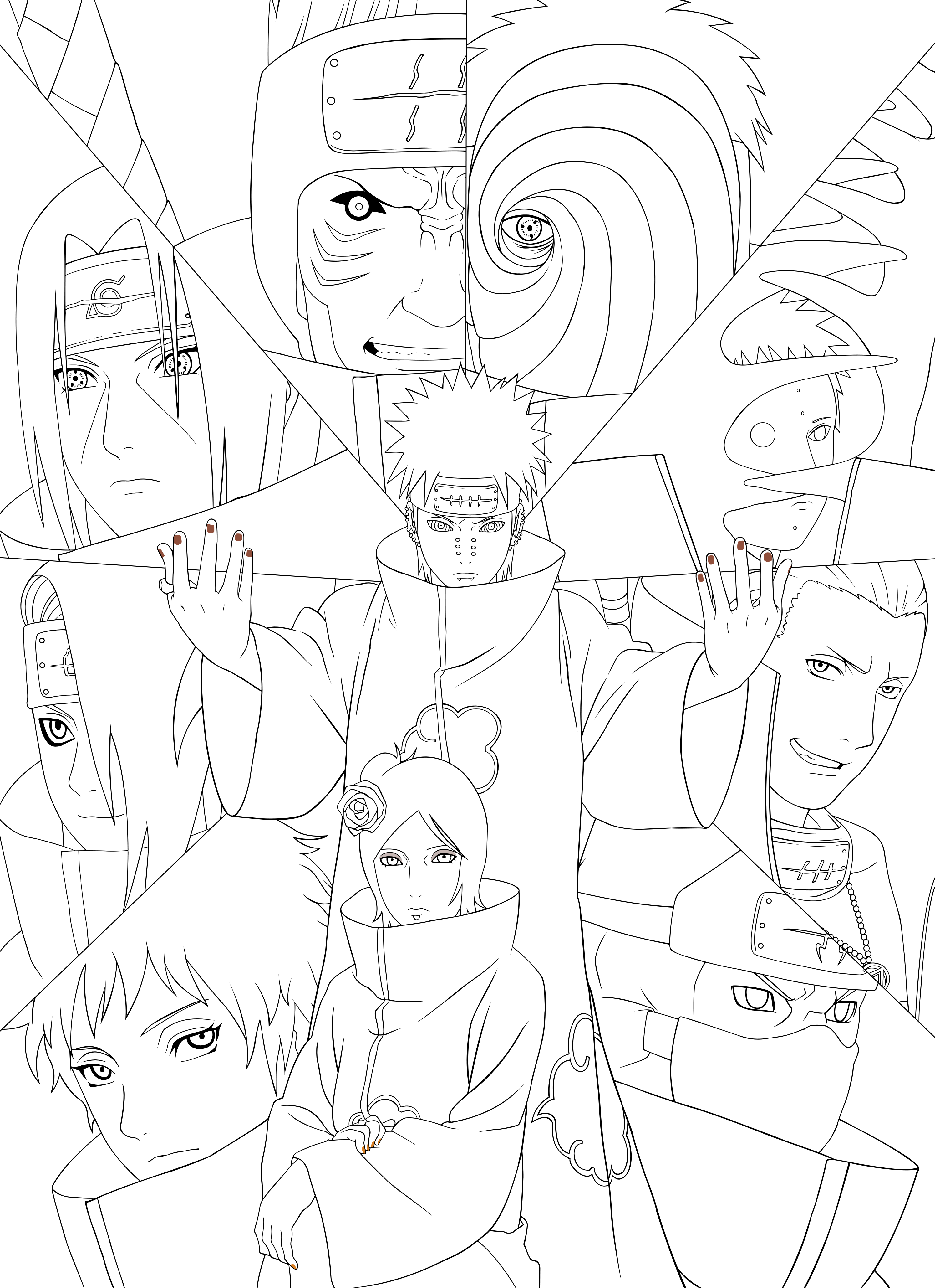 Naruto Artbook - Lineart Naruto (2989x4114), Png Download