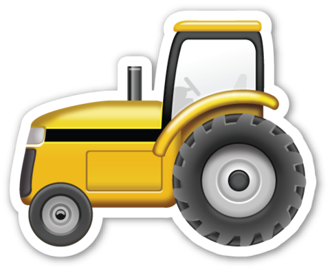 Png Library Library Tractor Pinterest Emojis And - Bulldozer Emoji (480x391), Png Download